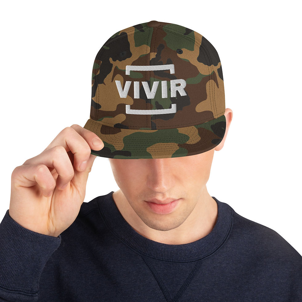 Thumbnail: Flat Brim Vivir Snapback Hat - Other colors available 