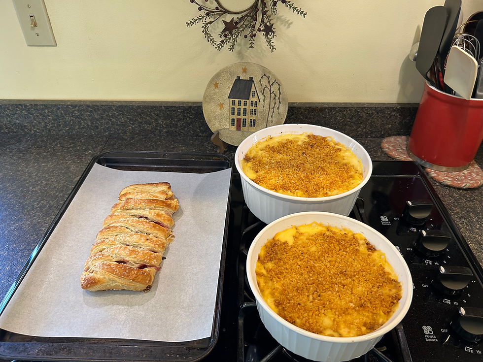 A little something to contribute to tonight's dinner, at Bob and Barbra's...