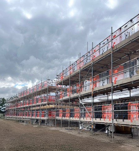 Scaffolding site works