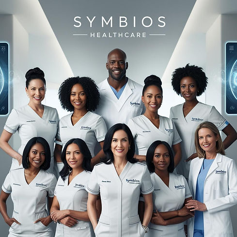 An empowering and professional image featuring a diverse group of healthcare providers fro