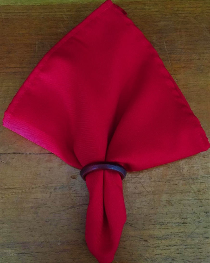 GUARDANAPO VERMELHO