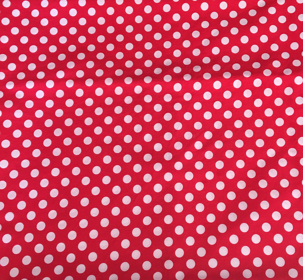 XALE VERMELHO BOLINHA BRANCA