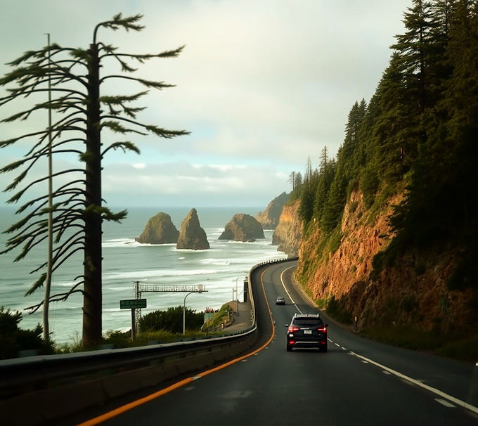Le Bord de Mer, du Nord au Sud des USA sur la US Pacific Highway