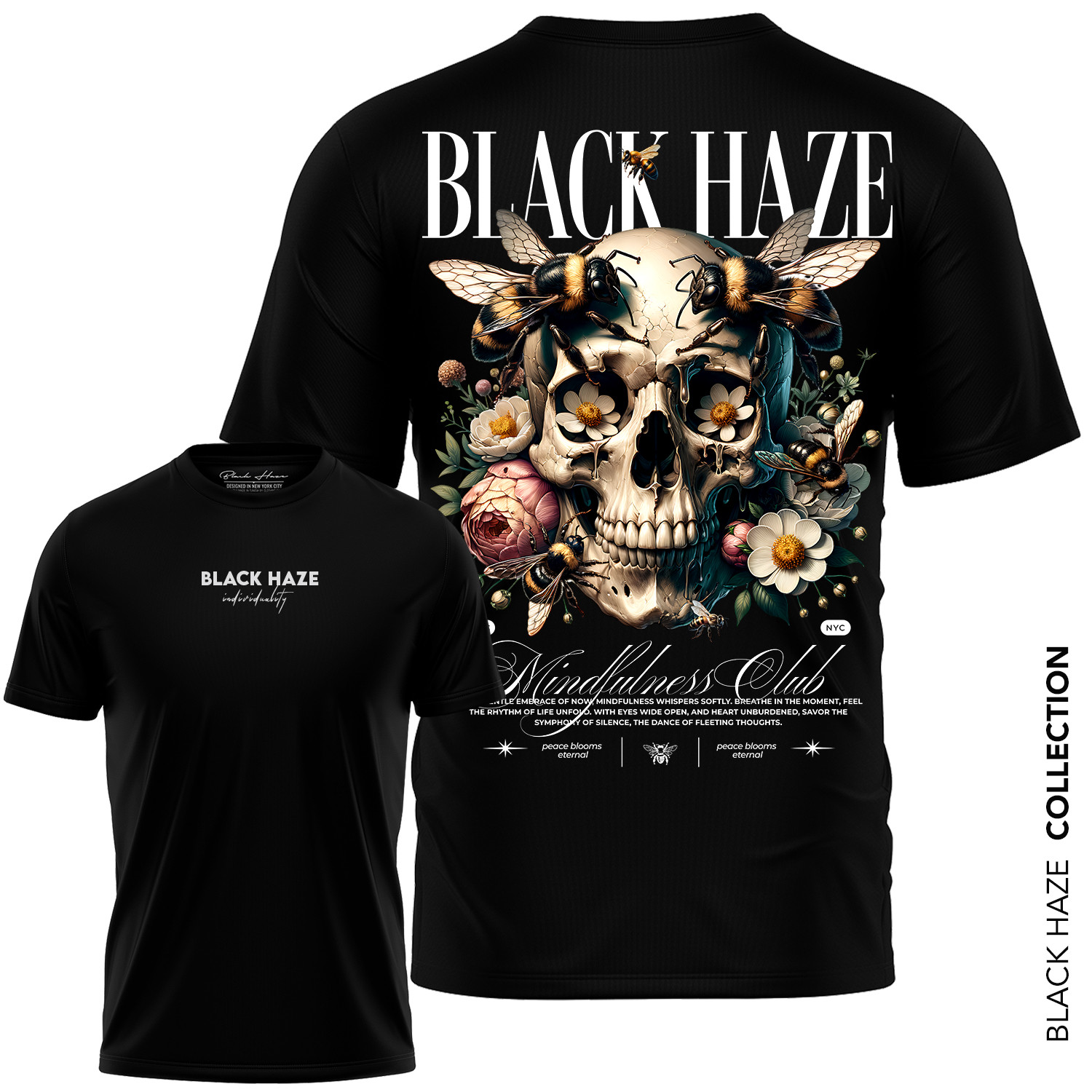 Skull Bee T-Shirt by BLACK HAZE