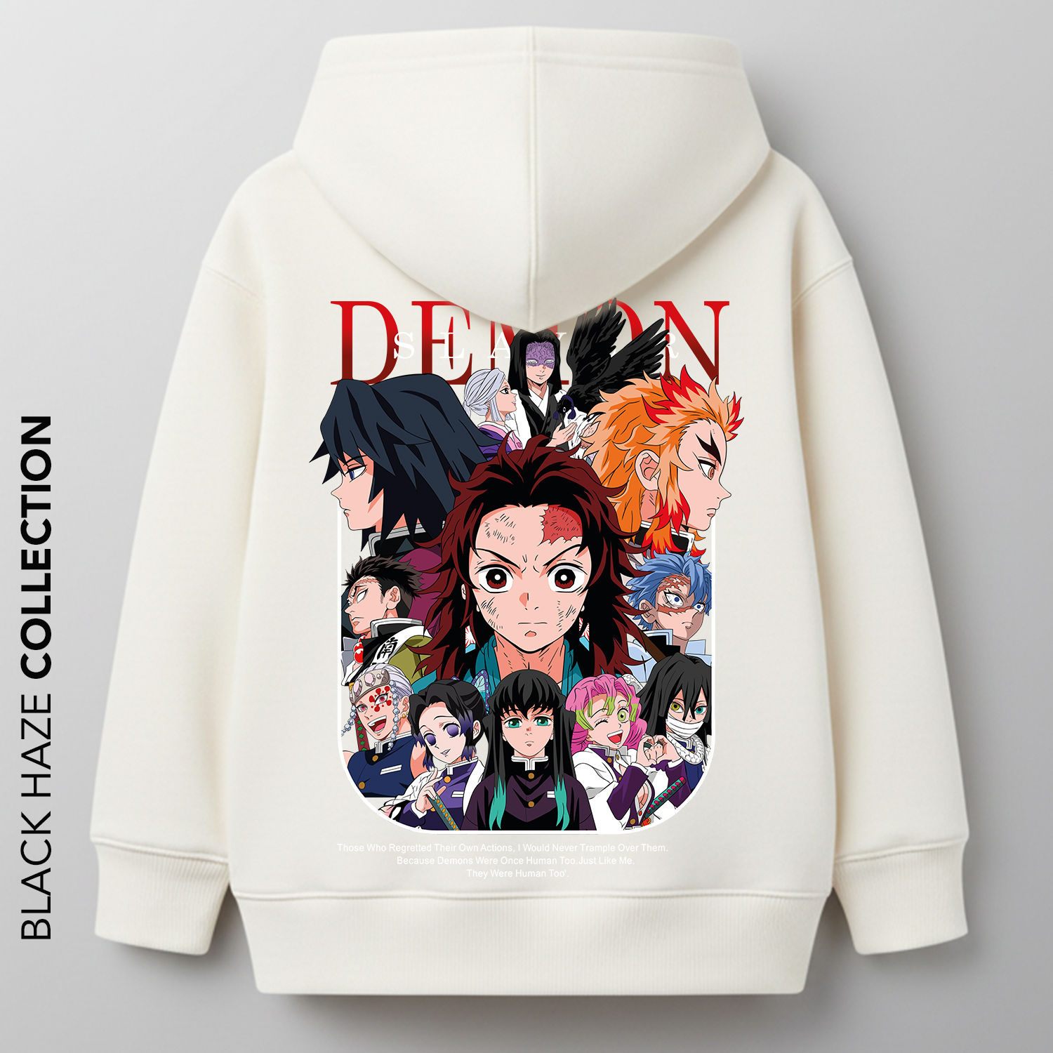 DEMON SLAYER Humain Oversize 100% Coton By BLACK HAZE