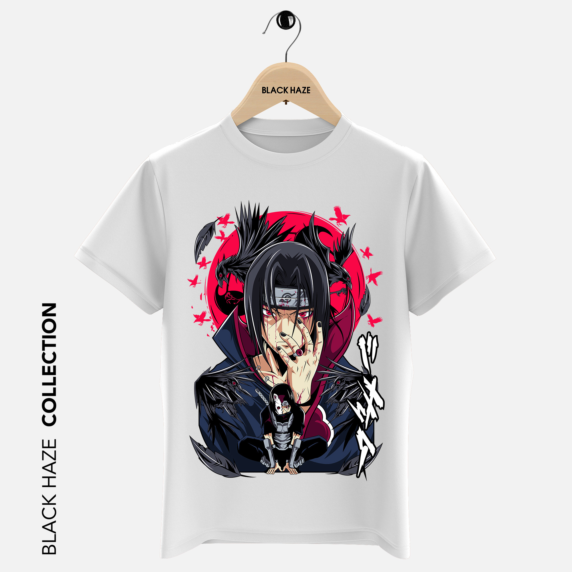 ITACHI Red Eyes T-Shirt By BLACK HAZE