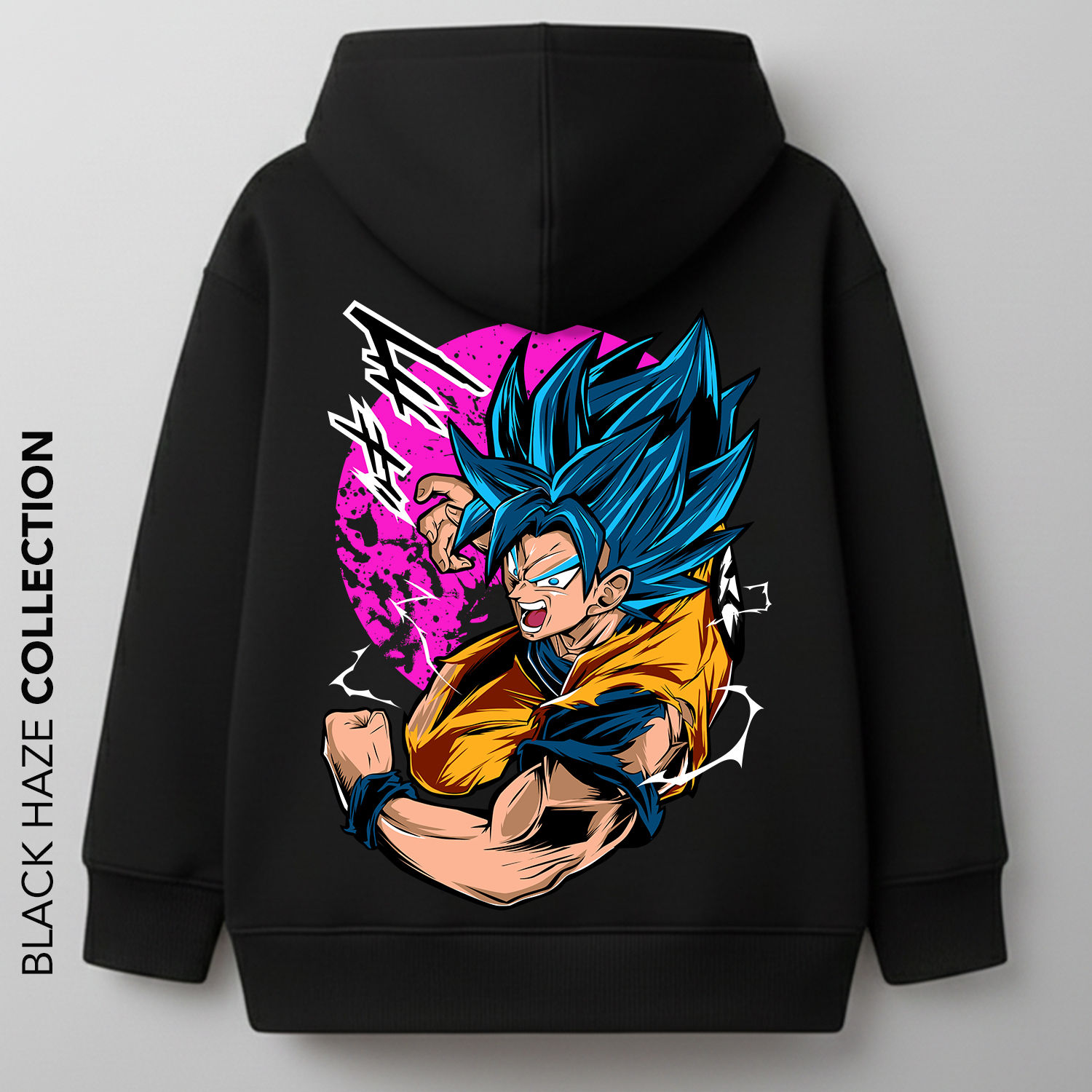 GOKU SUPER SAIYAN Blue Oversize 100% Coton By BLACK HAZE