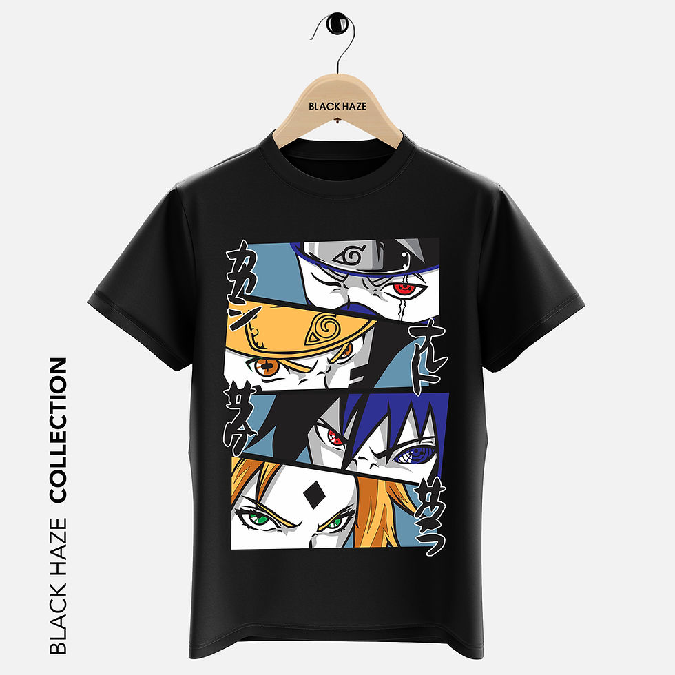 Miniature : Naruto 4 Faces T-Shirt By BLACK HAZE