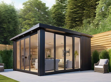 outside view of a 5 mtr x 4 mtr luxury garden room retreat.jpg