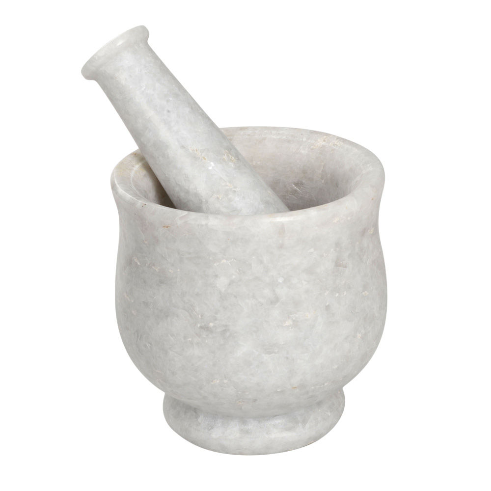 Tall White Mortar & Pestle