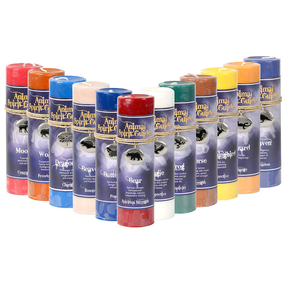 Animal Spirit Guide Candle with Pendant