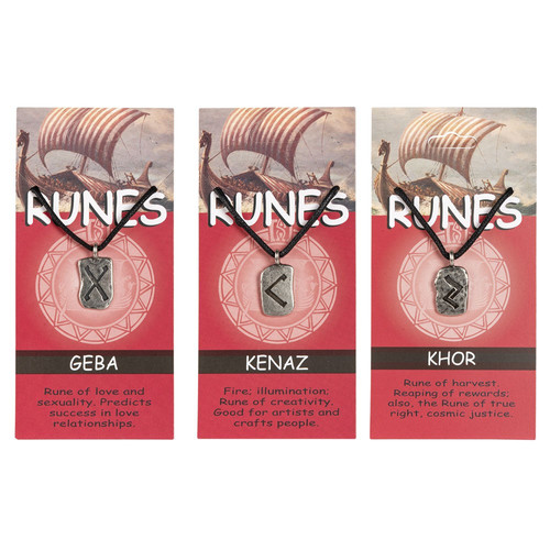 Rune Pendant Necklaces | Rainbow Zen