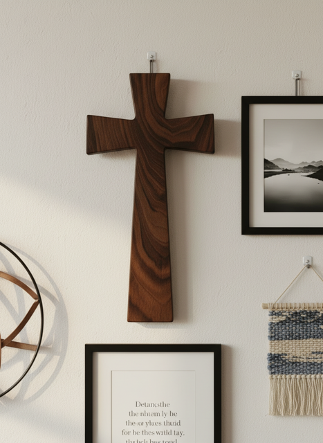 Solid Walnut Cross