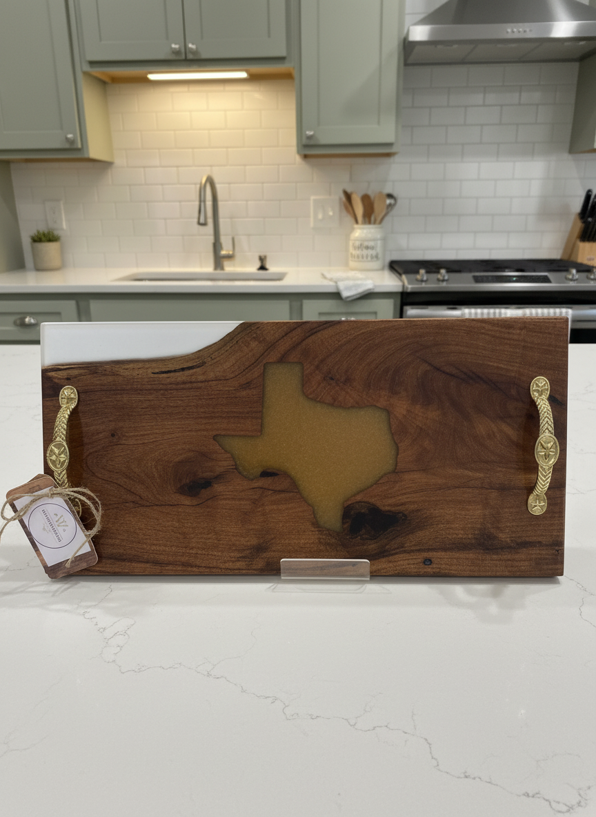 Mesquite with Texas Inlay