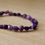 Thumbnail: Beaded Bracelet Purple Gemstones