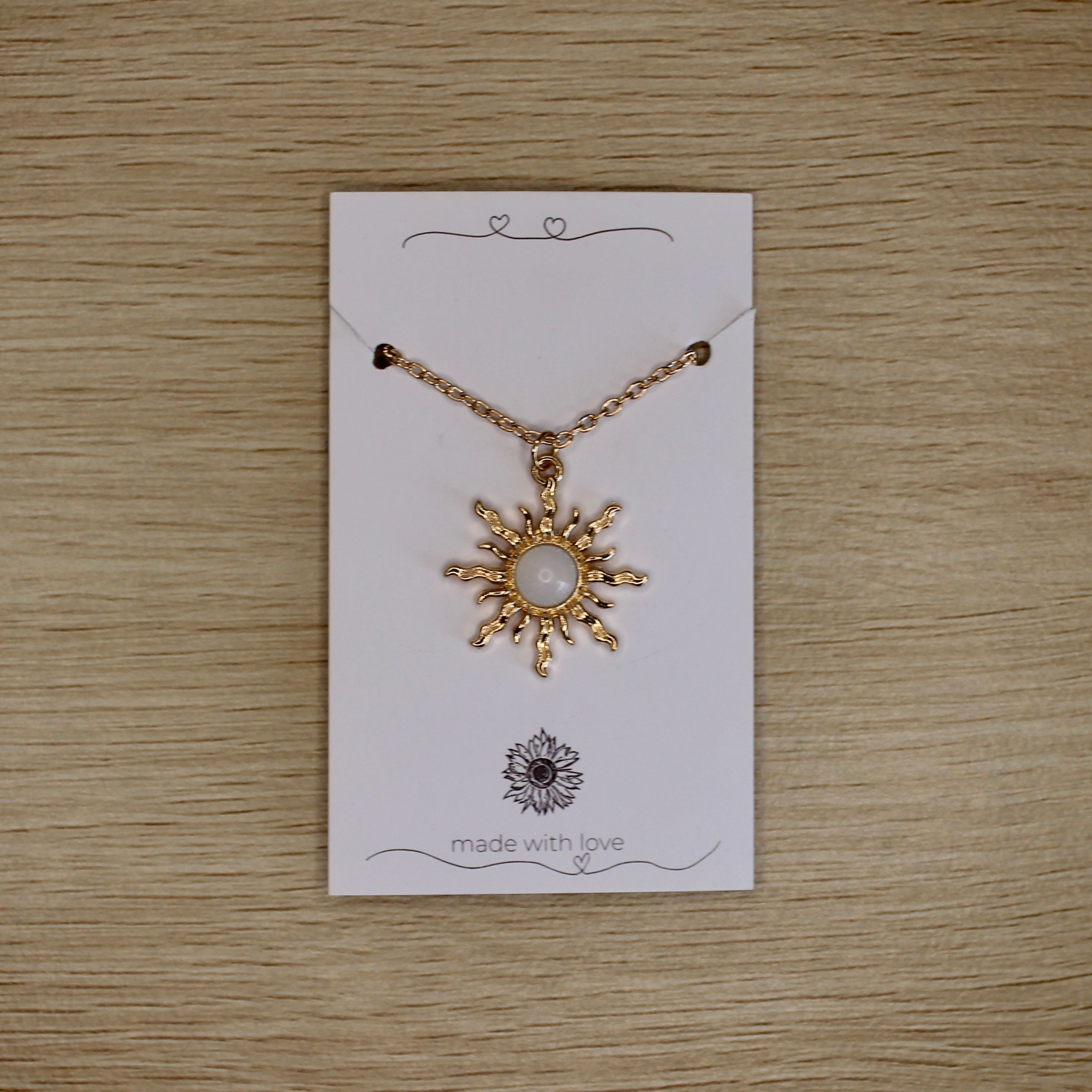 Gold Chain Star Cloudy Stone