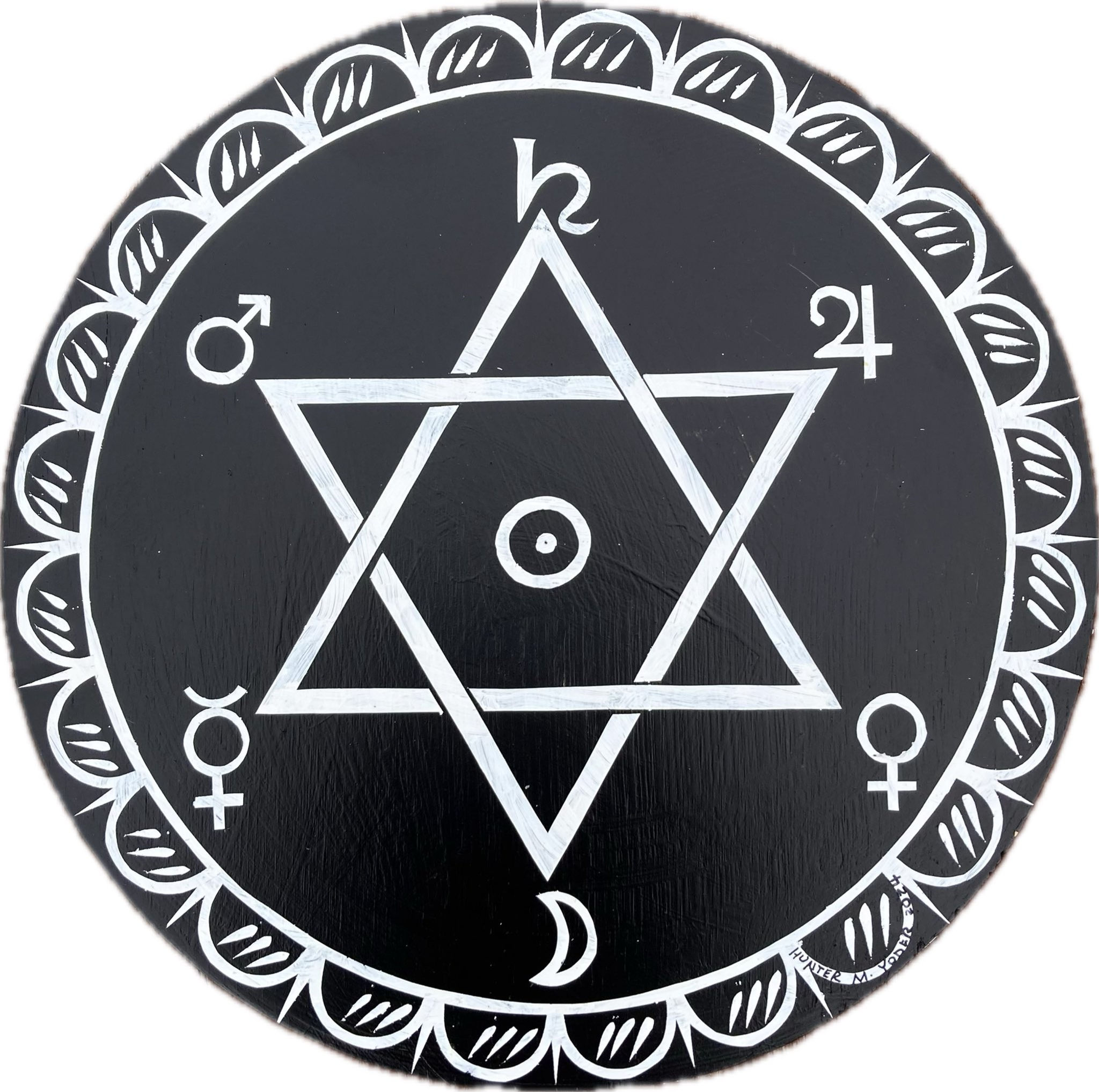 Planetary Hexagram , 12” diameter