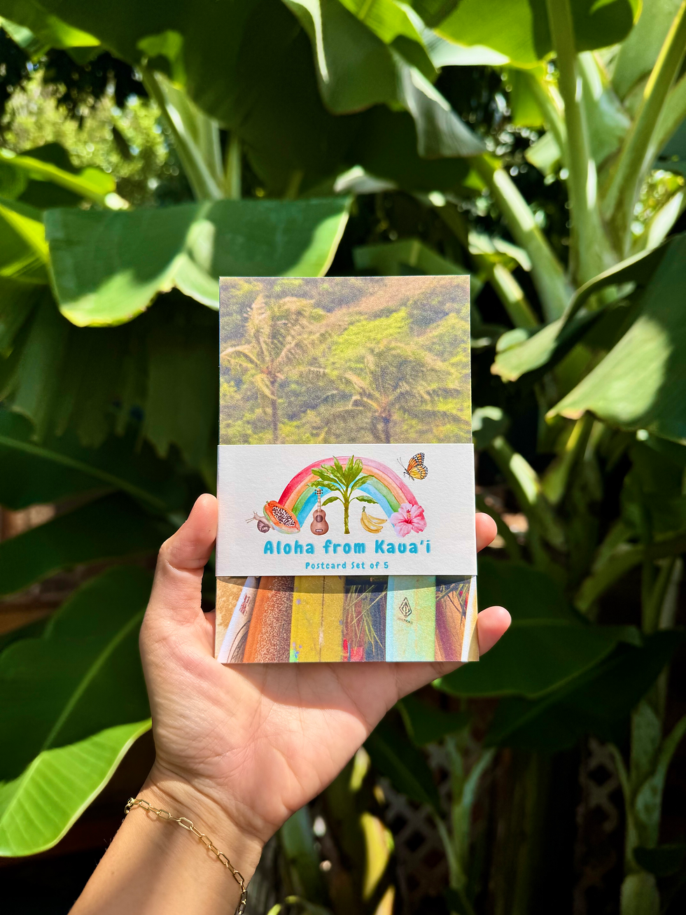 Kauaʻi Postcards of 5 (Vertical)