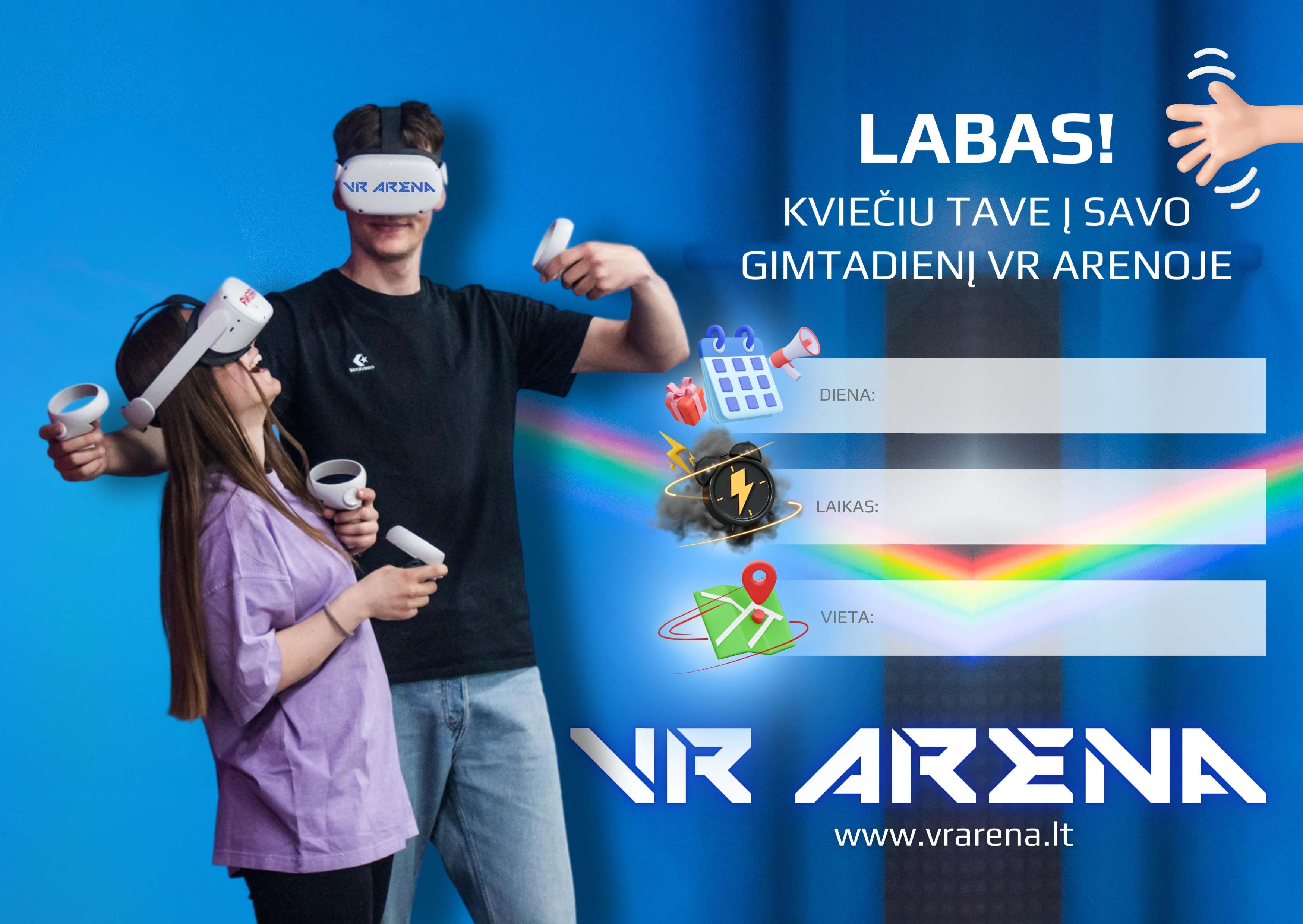 VR Arena kvietimas