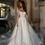 Thumbnail: Off the shoulder a-line wedding dress with sleeves