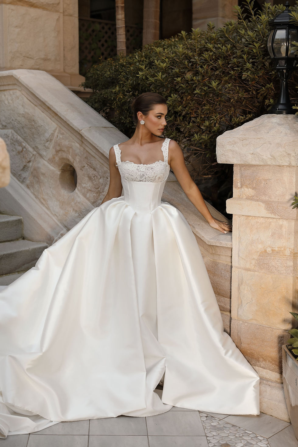 Steven Khalil Rosa Wedding dress front