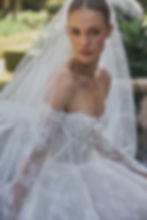 Steven Khalil Samaya wedding dress close