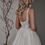 Thumbnail: Blanche Bridals Celeste luxury wedding dress features a square neckline and a-line silhouette