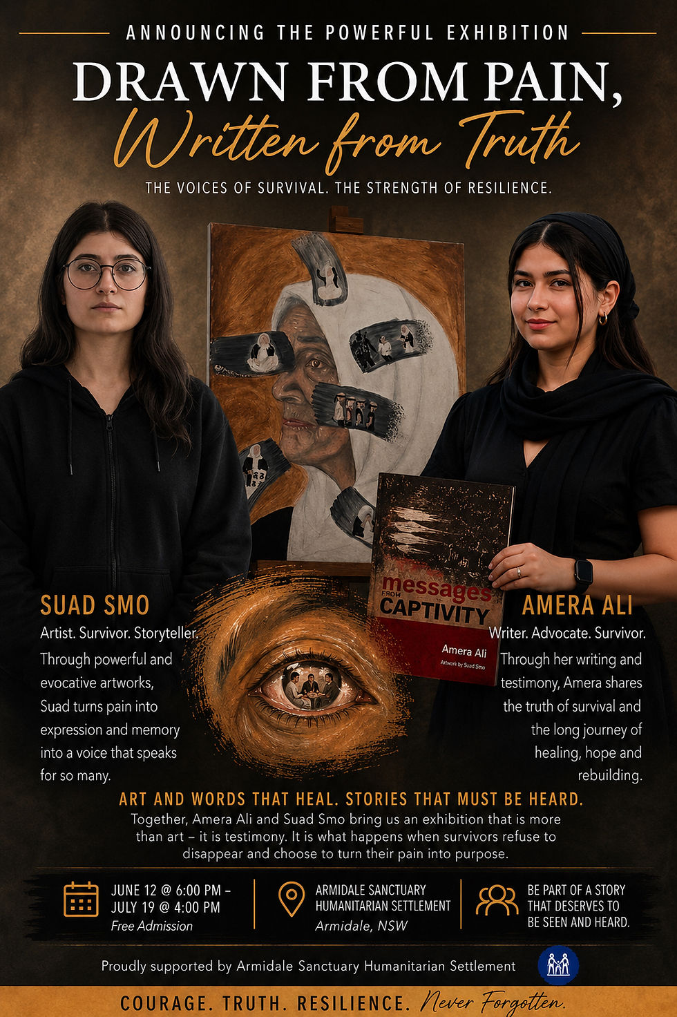 powerful new exhibition titled Drawn From Pain, Written From Truth is bringing the stories of Yazidi survivors to life through art, testimony, and personal reflection. Created by survivor and artist Suad Smo alongside writer and advocate Amera Ali, the exhibition highlights the pain of displacement and captivity while celebrating courage, resilience, and hope.