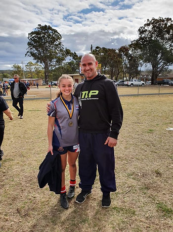 Total Health Performance Rugby League Aaliyah Boland Group 6 player of the year Nathan Waters Narellan Camden Rams