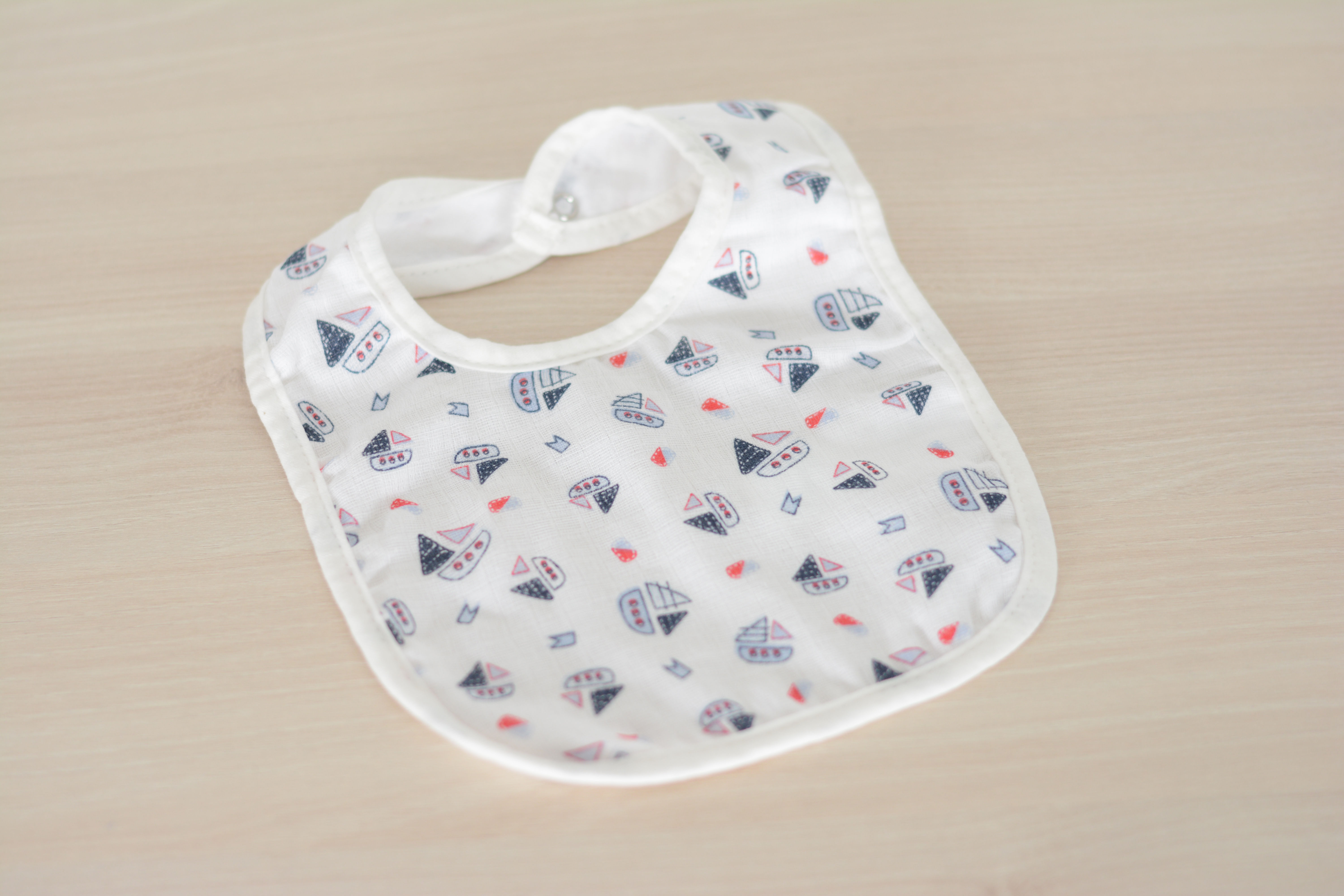 Babero muselina barcos