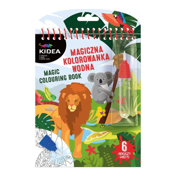 Libro pincel mágico reutilizable animales
