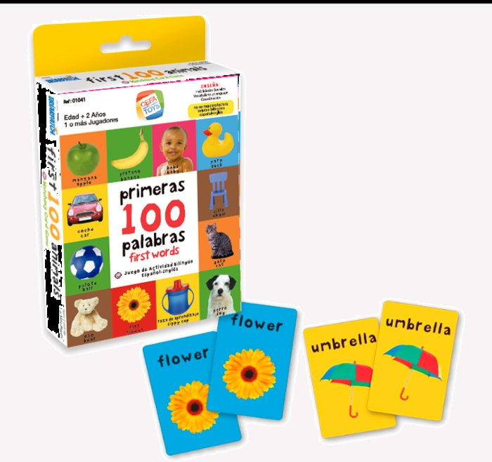 Juego tarjetas, mis primeras 100 palabras
