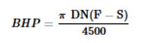 bhp equation