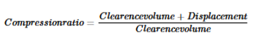 COMPRESSION RATIO equation