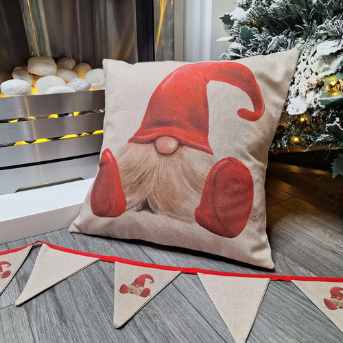 Red Gonk Cushion Elle Fait