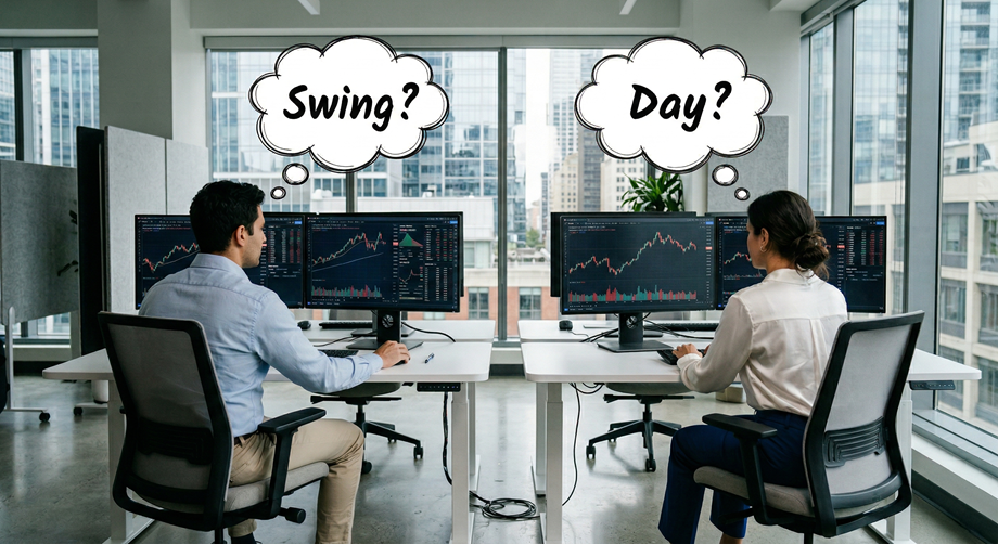 day trading vs swing trading