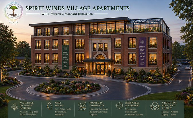 Spirit Winds Village 3 story with Greenh