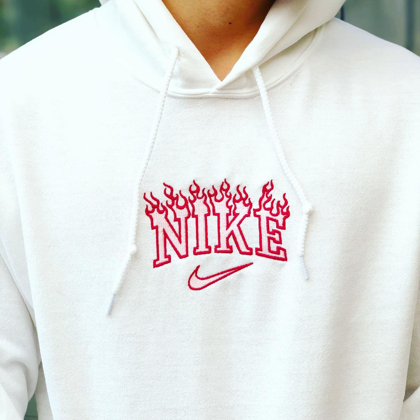 Nike sweatshirt with flames clearance
