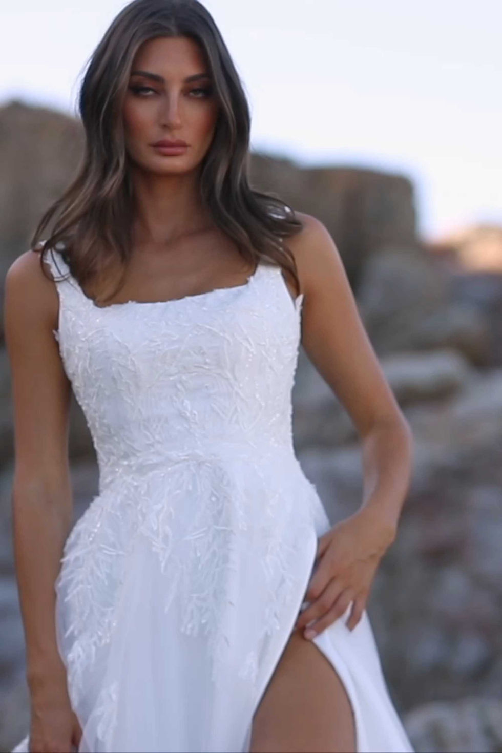 Thumbnail: Tania Olsen Myrtle wedding dress available at Gail's Wedding Emporium