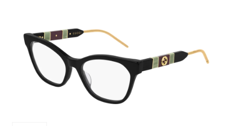 Gucci GG0600O-004 Black Cat-Eye Optical Frame – Women