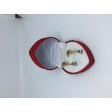 Miniature : Boucles d’oreilles fine aigue marine 