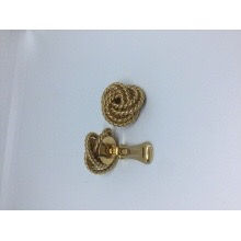 Miniature : Boucles d’oreilles clips corde entremêlée 