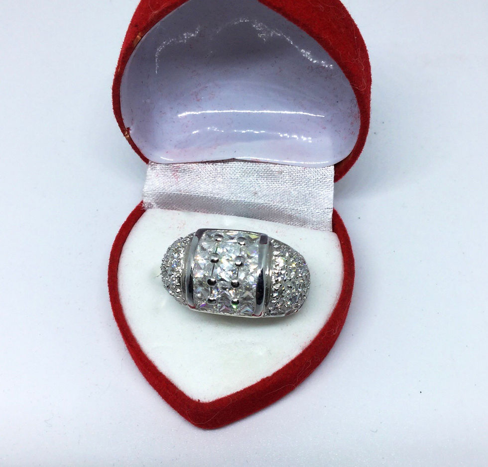 Miniature : Bague plaqué or oxyde princesse