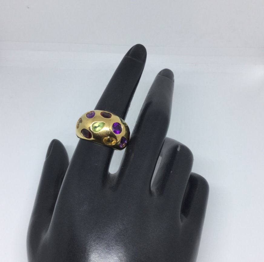 Miniature : Bague plaquée or goutte d’eau 