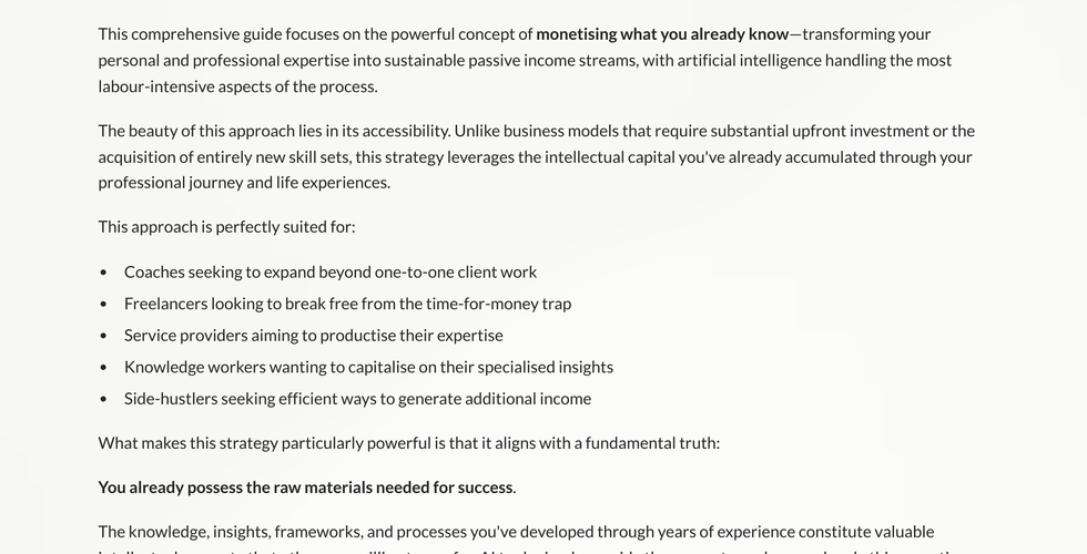 ai passive income, ai digital products, knowledge monetisation, automate passive income, scale digital business