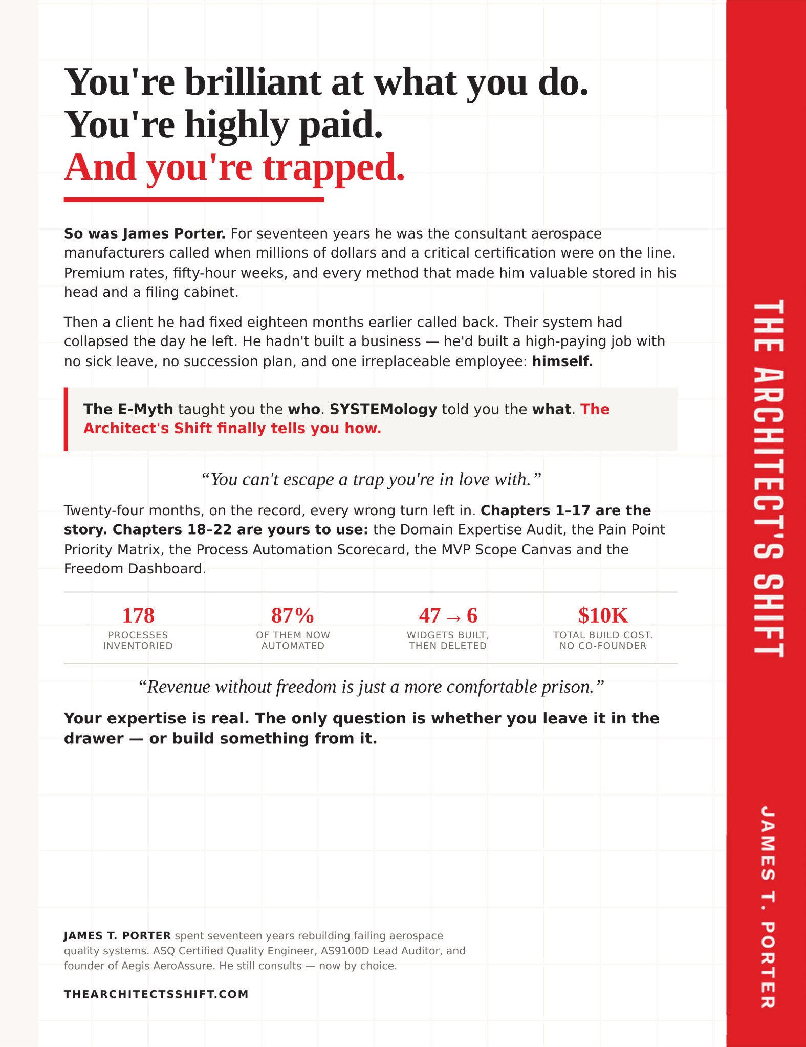 The Architect's Shift, back cover