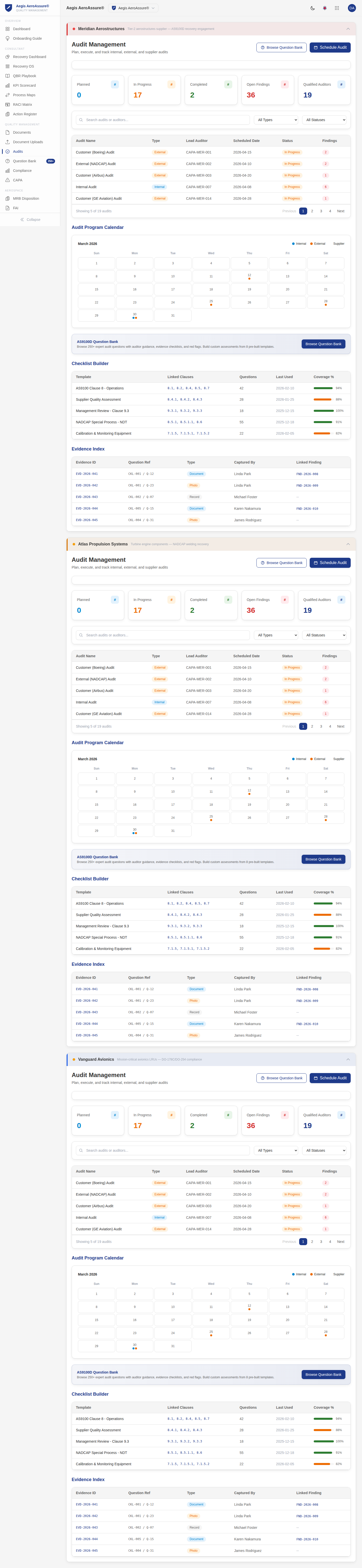 AeroAssure Audit Management