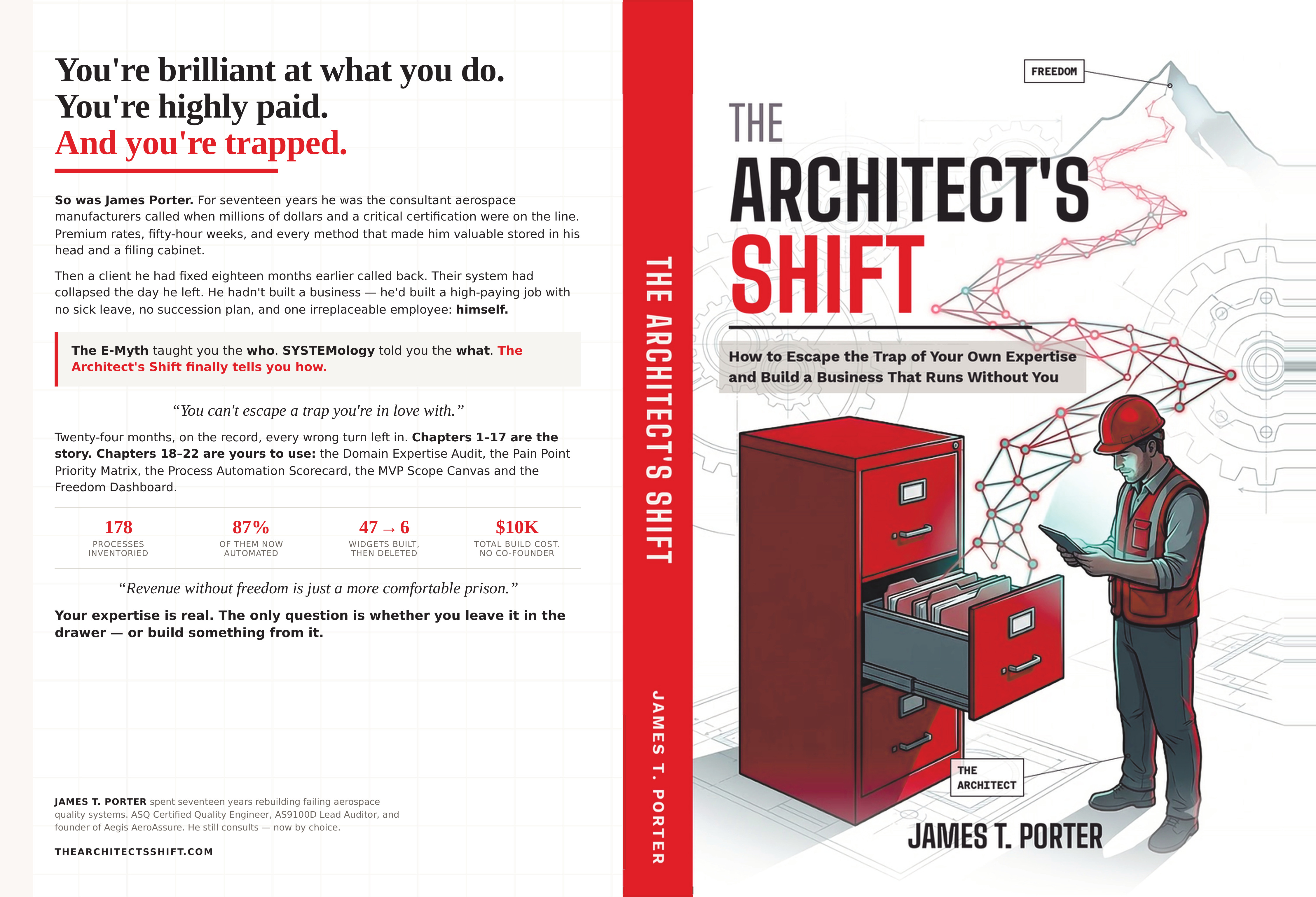 The Architect's Shift, front and back cover