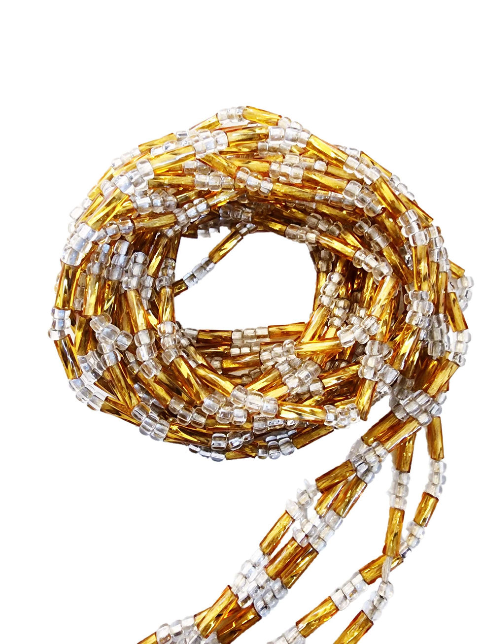 Gold and Crystal Waist Bead