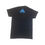 Thumbnail: Black UNO T-Shirt w/small LT Blue Signature Logo upper back